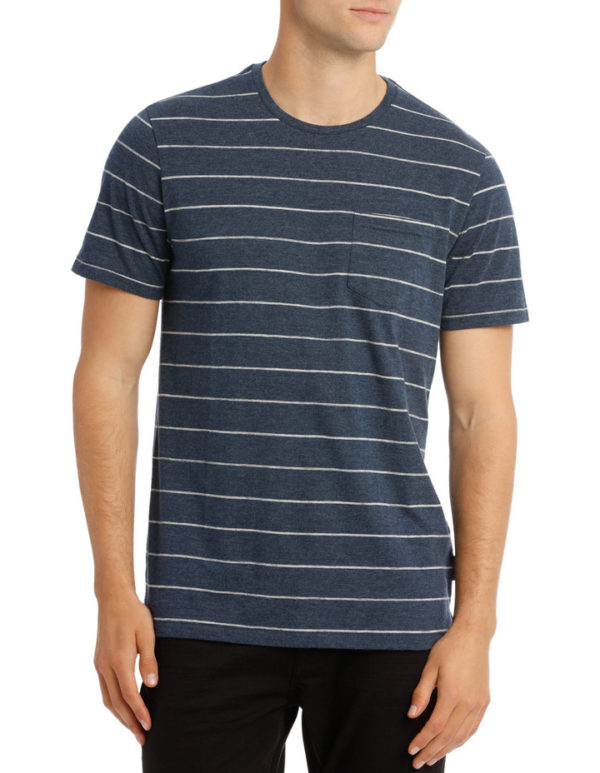 Men’s Cotton Short Sleeve Stripe Tee